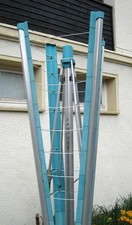 Alu_Wäsche_Spinne_automatische_Leinenabdeckung_/_Leineneinzug_verstellbar_Leifh.