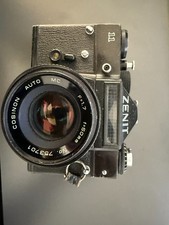 Zenit 11 fotocamera pellicola 35 mm + obiettivo Cosinon Auto MC 50 mm f1,7 M42 reflex vintage