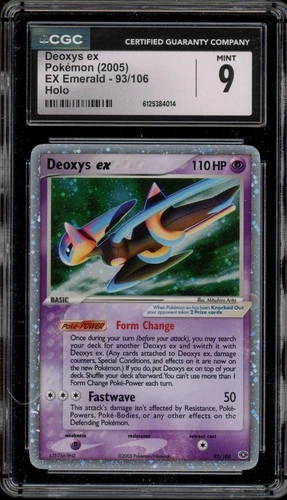 Pokemon Deoxys ex EX Emerald Holo Ultra Rare #93 CGC 9 Mint