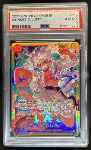 2025 One Piece Monkey.D.Luffy Special Card #OP05-119 PSA 10 GEM MINT