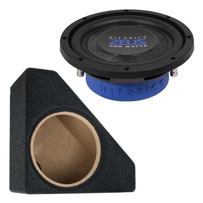 20cm Subwoofer Hifonics ZEUS ZST8-D4 500W + Auto Gehäuse Bass Box für Audi A3 8L
