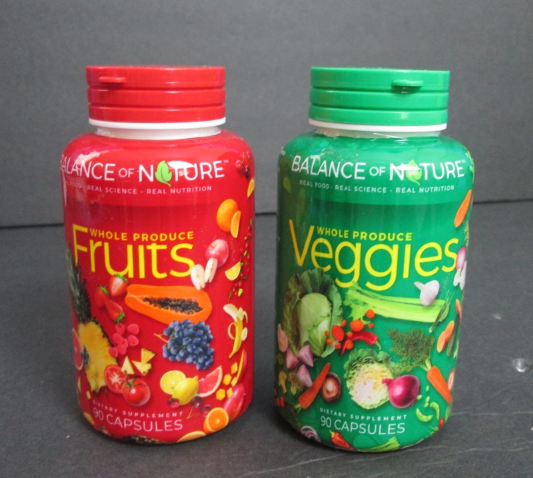 Fruits and Veggies Whole Produce Balance of Daily Nature 180 Capsules New Sealed