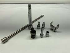 Snap On 8pc Set, Sockets, Extensions, Swivel Joint, Crows Foot, Miscellaneous