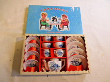 Vintage 1950's Sonsco Childrens China Tea Set Toy Japan with Box 17 Piece
