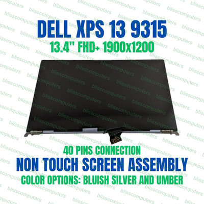 Dell XPS 13 9315 P153G P153G001 2022 LCD Non Touch Screen Complete Assembly SKY