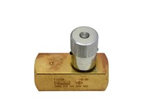 Parker F1200B Brass Hydraulic Flow Control Valve 2000 PSI 140 BAR Max Adjustable
