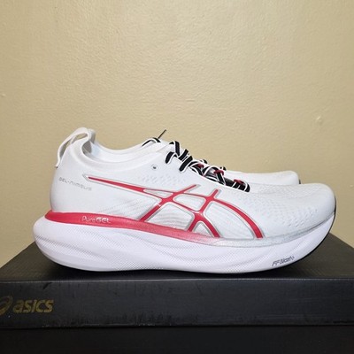 ASICS Gel Nimbus 25 Anniversary Pack White Red 1011B750-100 Men's Size 9