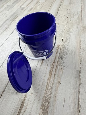 Lot De 6 Mini Seaux Lowe's 0,5 Quart – En Polypropylène Sans BPA, Bleus, Avec Anse, Ultra Pratiques !