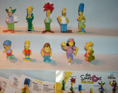 (1139) TOP!! Komplettsatz DIE SIMPSONS + 10 / BPZ deutsch von FERRERO D 2007
