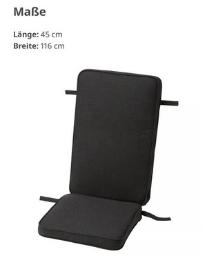 4 JÄRPÖN IKEA Rücken- und Sitzkissenbezug anthrazit 116x45 cm NEU OVP