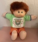 Cabbage Patch 1989 Boy Red Cornsilk Hair Designer Doll Outfit Airborne
