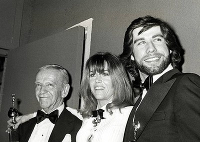 Fred Astaire Jane Fonda John Travolta at 36th Golden Globe Awards - Old Photo 1