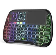 Handheld Mini Wireless Keyboard Mouse Combo - QWERTY High-Sensitivity Touchpad