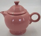 Fiestaware Teapot Rose Round Ring Handle