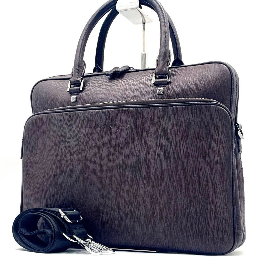 Salvatore Ferragamo Leather Brown Bags for Men for sale | eBay