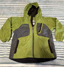 Columbia Youth Olive Green/Black Jacket Size 4/5 Hooded