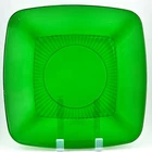 Vintage Anchor Hocking  Dinner Plate Emerald Forest Green  “CHARM” 9 1/4” Square