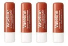 (Pack of 4)  Vaseline Lip Therapy Stick Cocoa Butter Petroleum Balm Sticks