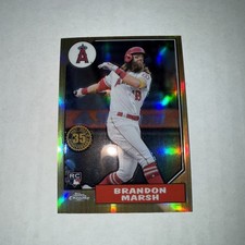 2022 Topps Chrome - 1987 Topps Baseball Brandon Marsh #87BC-18 RC Rookie Angels