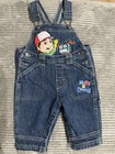 Disney Handy Manny Blue Denim Embroidered Overalls Vintage 12M — photo 1
