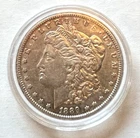 1889 S Morgan Silver Dollar Semi-Key 700,000 Mintage Lustrous ungraded AU