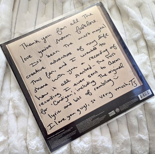 Taylor Swift – Cardigan (+ Songwriting Voice Memo) 12" Single Limited Gold Vinyl - Picture 2 of 3
