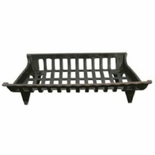 Pleasant Hearth 18 In Cast Iron Grate Firewood Fireplace Black