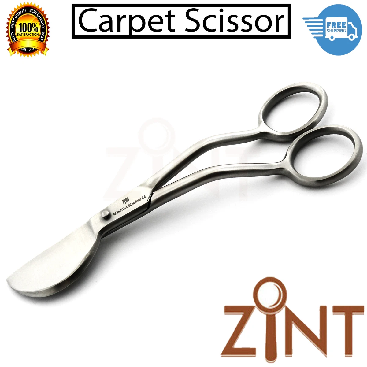 Branded Napping Duckbill Carpet Scissors Shears Silver Fitter Tool High  Quality