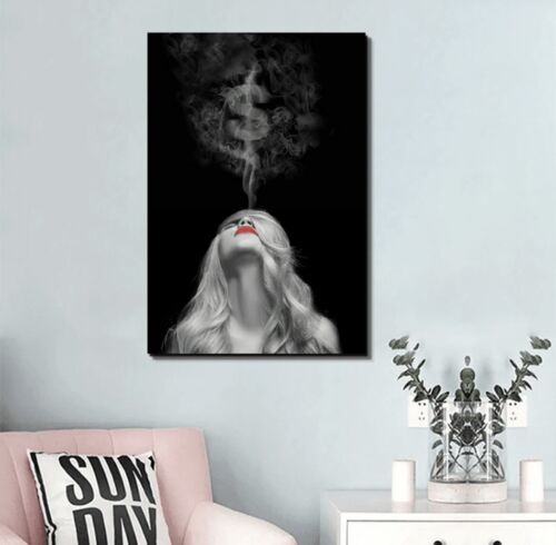 1pc Black & White Canvas Print Frameless Modern Wall Art Living Room Home Decor