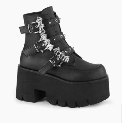 Ashes-55 Demonia Ankle Platform Boots