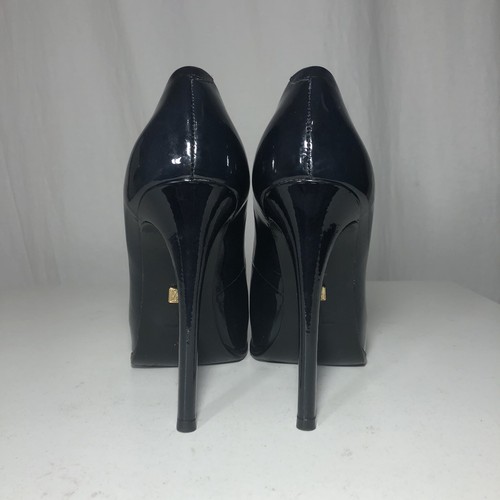 $245 Pour La Victoire Women’s 7 M Black Patent Leather Platform Heel Irina Pumps - Picture 4 of 8