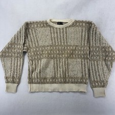 Vtg Panache Mens Size L Made In USA Acrylic Cotton Blend