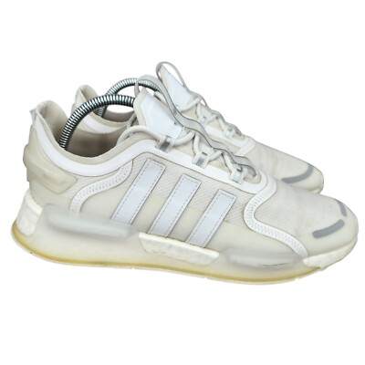 Adidas NMD_V3 Running Shoes Womens 10 Triple White Sneakers Trainers GZ2133