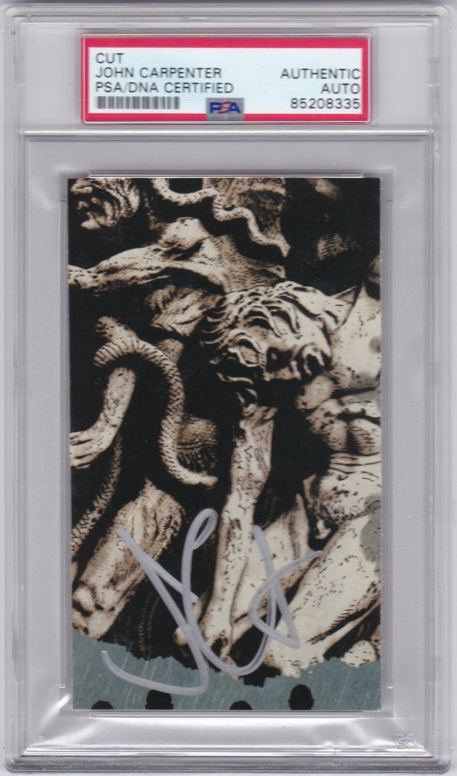 PSA DNA CERT AUTOGRAPHED SIGNED CUT JOHN CARPENTER  HORROR LEGEND HALLOWEEN