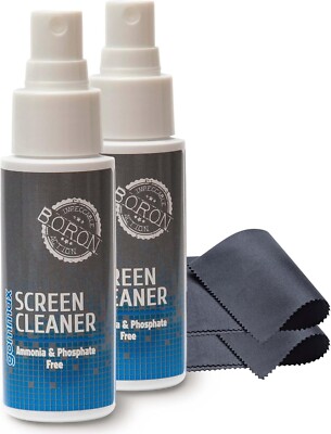2 Liquido Para Limpiar Pantalla De TV Televisor Laptop Telefono Lentes Con Pañu