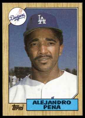 1987 Topps Baseball Card Alejandro Pena Los Angeles Dodgers #787
