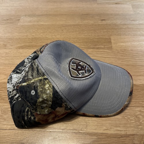 Ariat Camouflage Hat Cap Mens Adjustable One Size Green Mesh Crown Camo - Picture 5 of 13