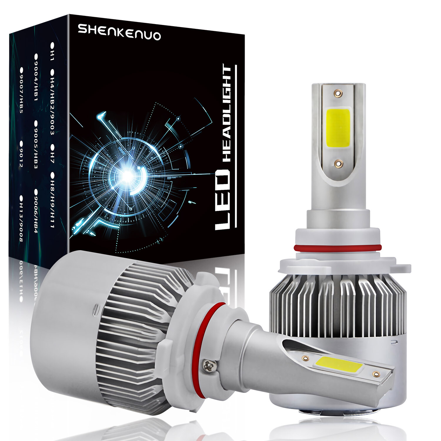 For Mercury Cougar 2001-2002 6x LED Headlight Fog Light Bulbs Combo Kit 6000K thumbnail 8