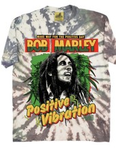 Bob Marley Online Ceramics Positive Vibration XLarge Tie Dye Shirt New 