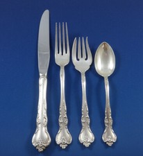 Savannah by Reed  Barton Sterling Silver Flatware Service For 8 Set 32 Pieces
