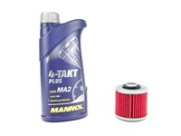 MotoröL Set ÖLfilter HF145 10W40 1 Liter FüR Yamaha XC 180 Cygnus Bj. 1983-1984