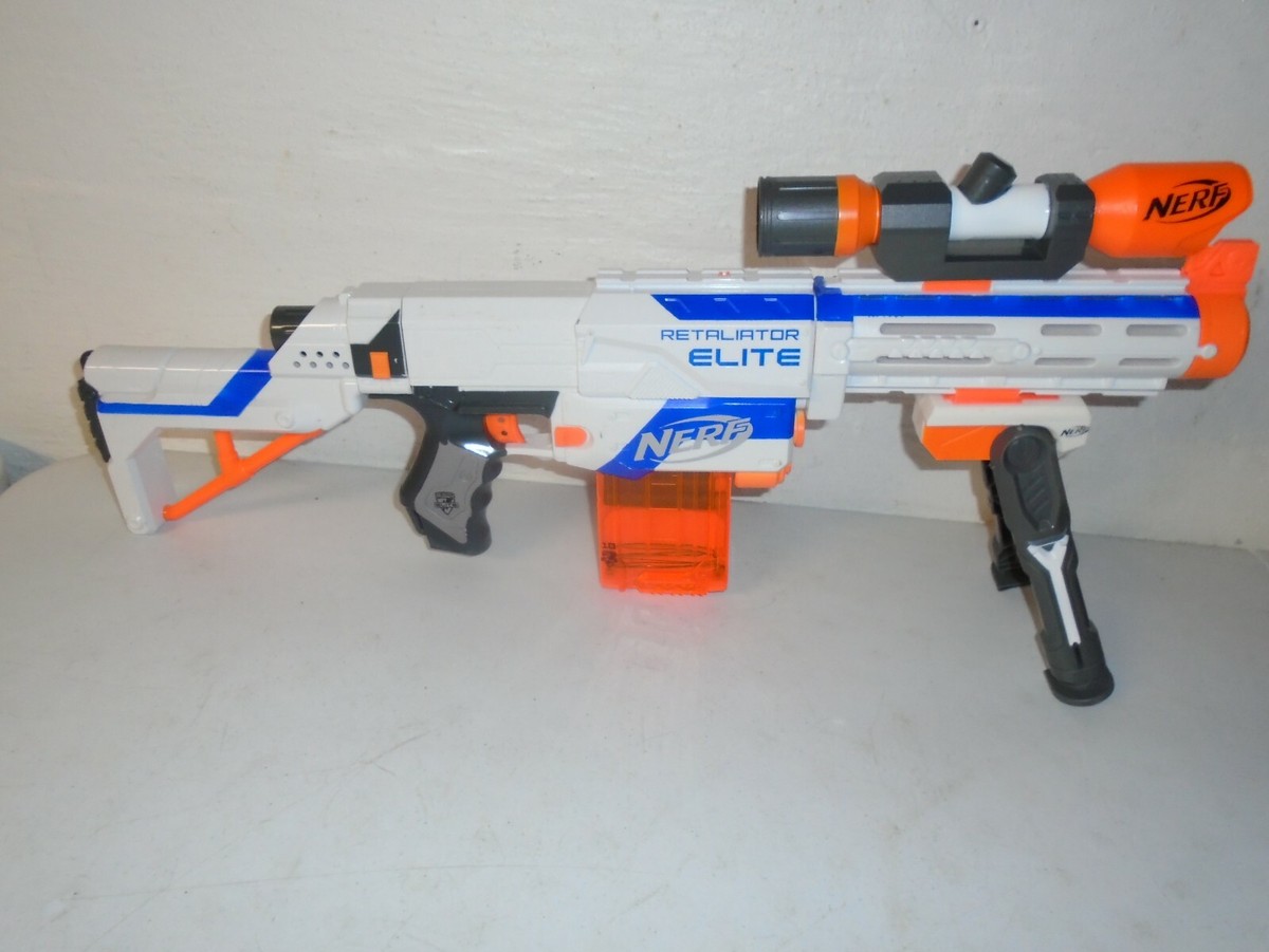 Nerf N-Strike Elite Retaliator Dart Gun Blaster w/ Attachments