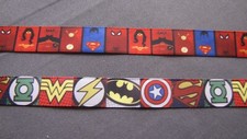 Superhero 7/8" Grosgrain Ribbon By the Yard