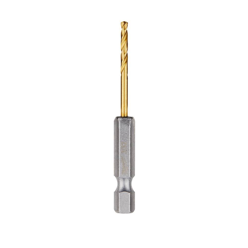 Milwaukee 48-89-4603 SHOCKWAVE RED HELIX 3/32" Titanium Drill Bits, 2-Pk