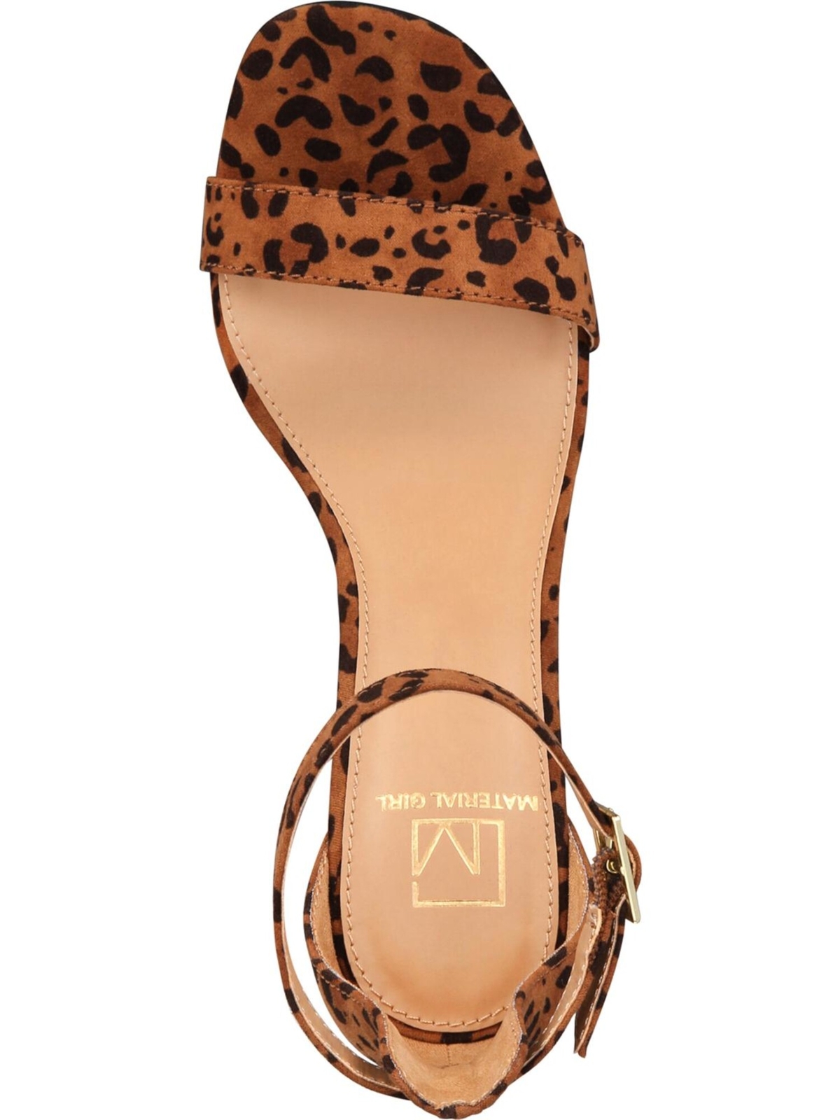 MATERIAL GIRL Женские коричневые мягкие сандалии Blaire на шпильке с пряжкой и квадратным носком размер 10 м 2590₽