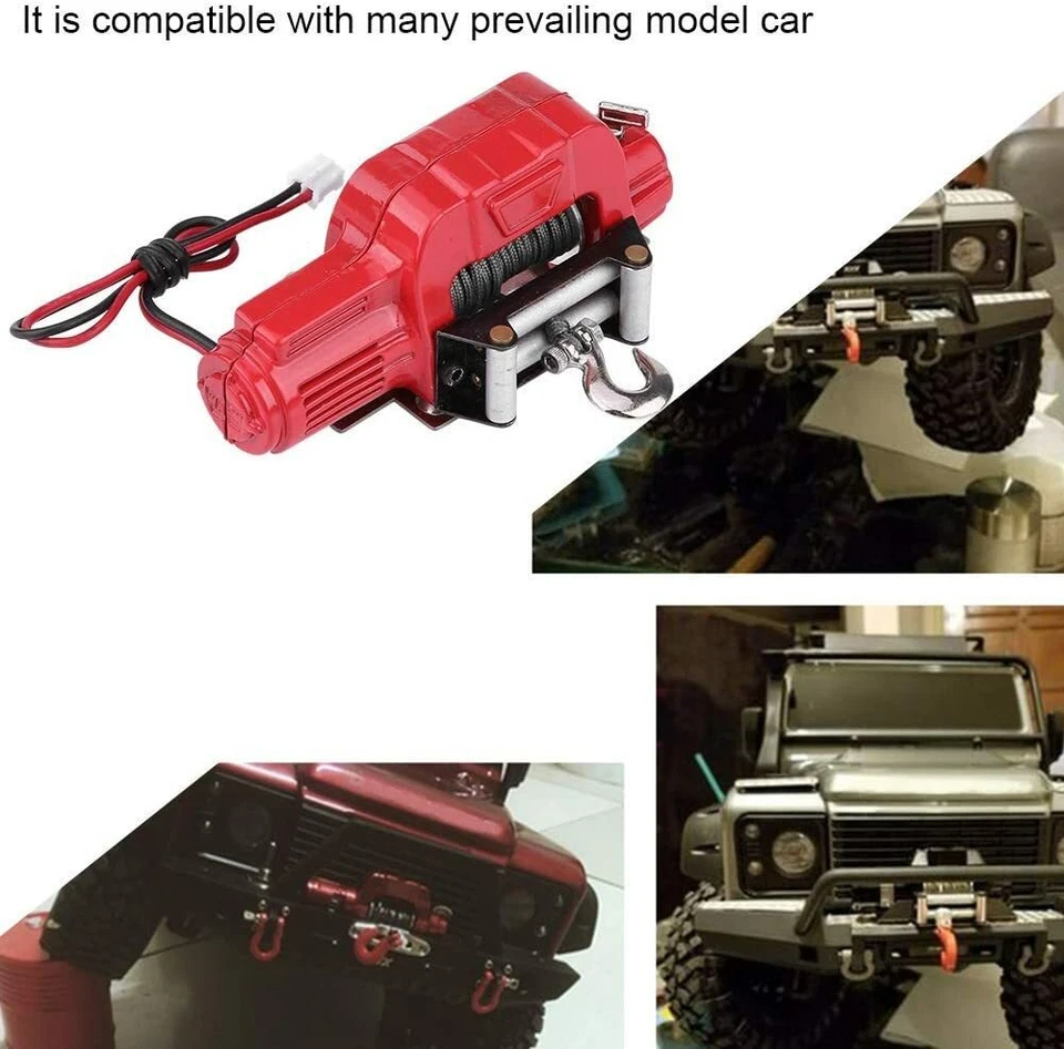 RC Crawler Winch 1/10 Scale Replacement for Traxxas HSP Redcat Car NEW FREE SHIP - Image 3 of 4