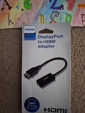 📀 Philips Display Port to HDMI Adapter - BLACK NEW