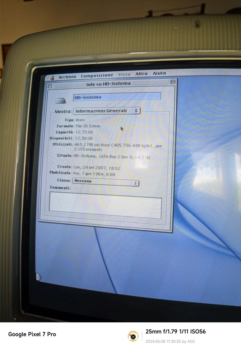 IMac G3 Edición Especial PowerPC 200, 256 MB RAM / MacOS 9.0
