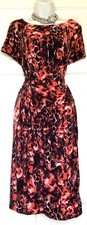 ROMAN ART DECO JERSEY OCCASION PARTY DRESS SIZE 22