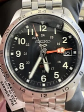 Seiko 5 Sports Mens Field Deploy Automatic GMT Watch SSK023K1(good Luck Bidding